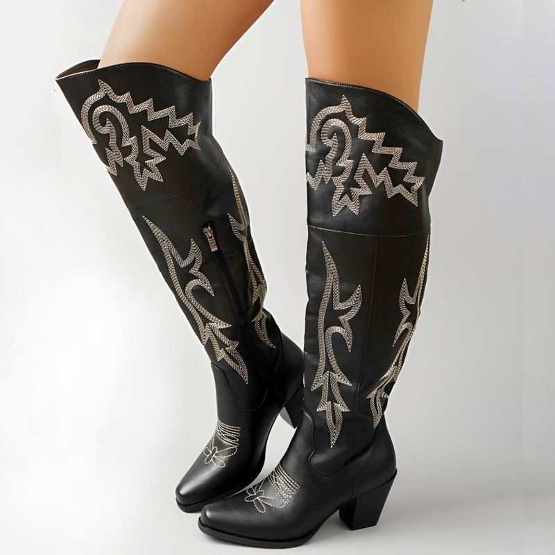 CHEYENNE™ –  Classic Over-the-Knee Cowboy Boots