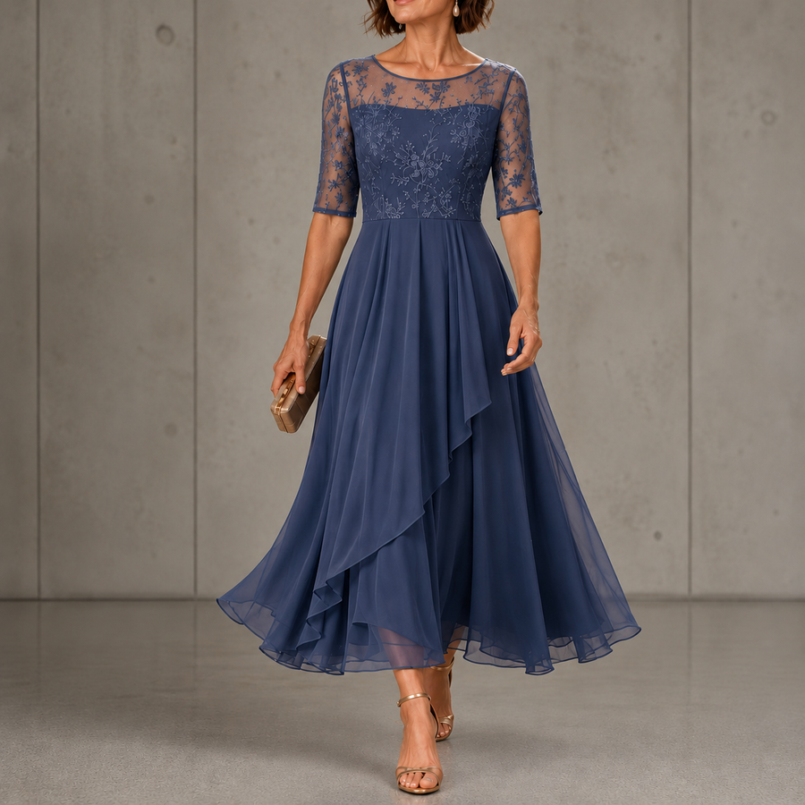 Rosa | Lace Midi Dress